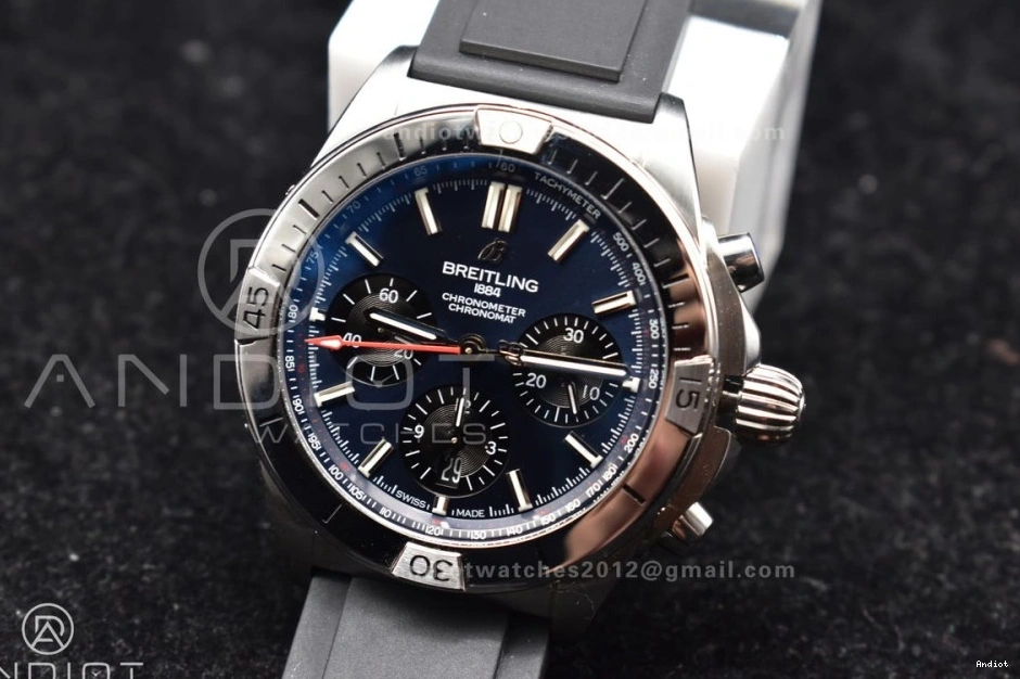 Navitimer A7750 Version LE Blk 43mm L-Blue 1:1 B01 Chrono BLS Best SS 0512